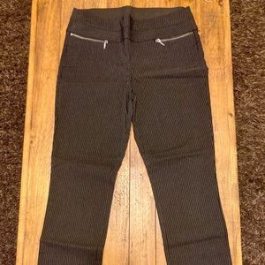 Pinstripe Cropped Pants